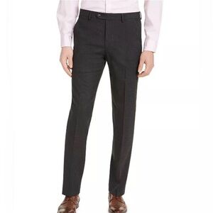 Alfani Men's Slim Fit Stretch Suit Dress Pants in Charcoal 32Wx34L - NWT